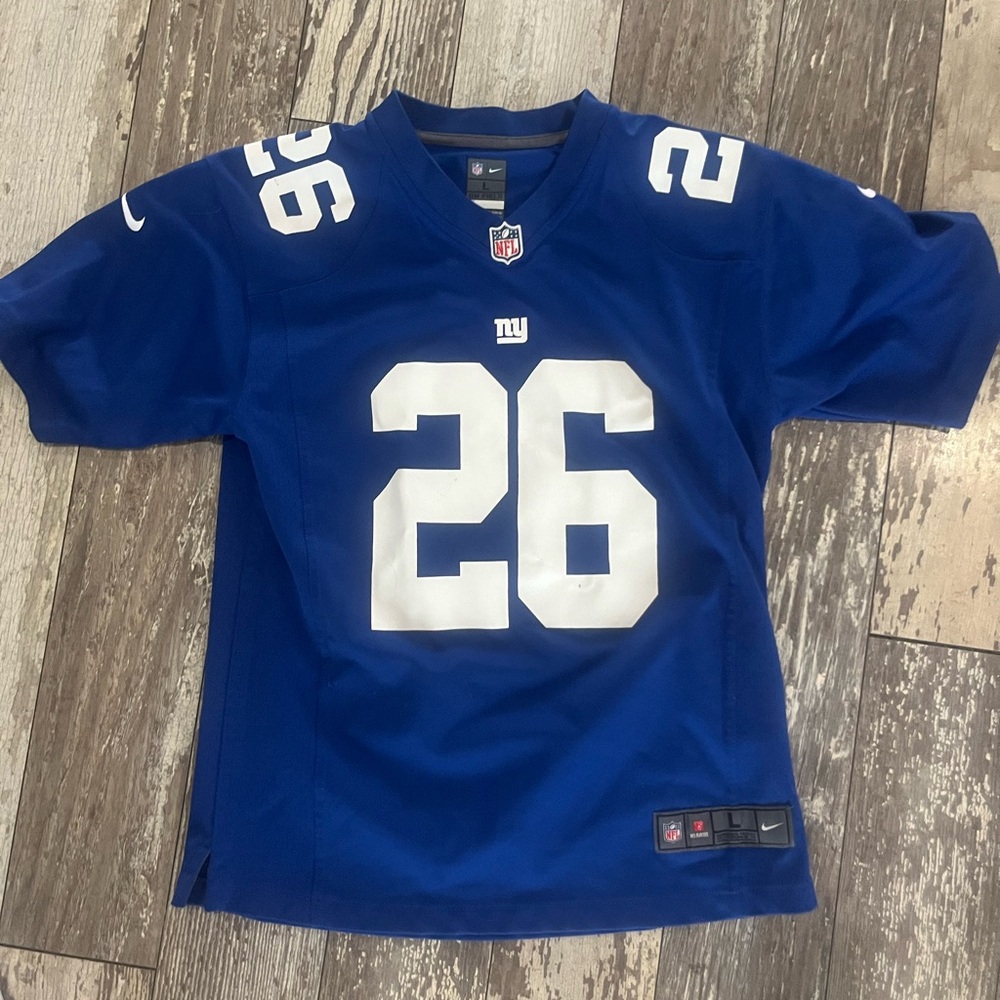 Youth large Nike Saquon Barkley New York Giants jersey